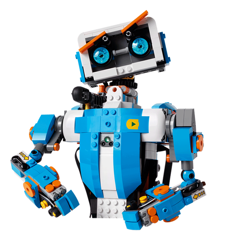 blue lego robot