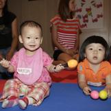 Babies on a play mat
