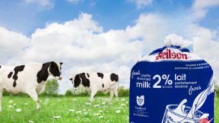 milk bags and cows