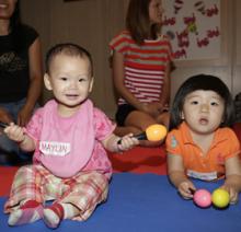 Babies on a play mat