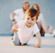 child crawling